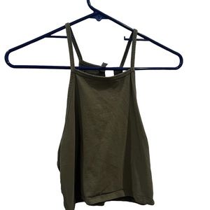 Crop top from H&M, worn a couple times, army green color!
